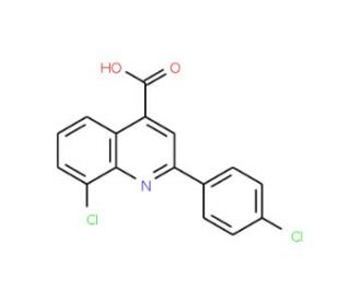 8-Chloro-2-(4-chlorophenyl)quinoline-4-carboxylic acid - chemical structure image