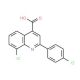 8-Chloro-2-(4-chlorophenyl)quinoline-4-carboxylic acid - chemical structure image