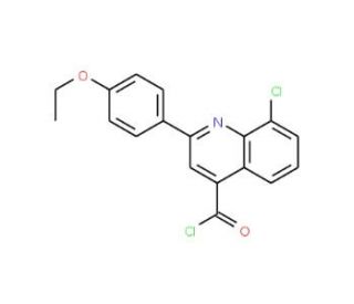 8-chloro-2-(4-ethoxyphenyl)quinoline-4-carbonyl chloride - chemical structure image