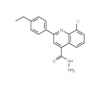 8-Chloro-2-(4-ethylphenyl)quinoline-4-carbohydrazide - chemical structure image