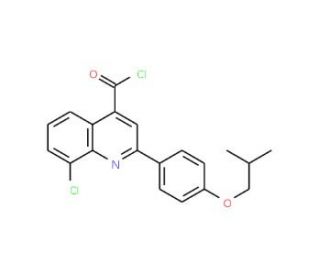 8-chloro-2-(4-isobutoxyphenyl)quinoline-4-carbonyl chloride - chemical structure image