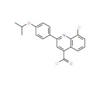 8-chloro-2-(4-isopropoxyphenyl)quinoline-4-carbonyl chloride - chemical structure image