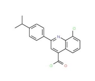 8-chloro-2-(4-isopropylphenyl)quinoline-4-carbonyl chloride - chemical structure image