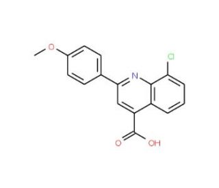 8-Chloro-2-(4-methoxyphenyl)quinoline-4-carboxylic acid - chemical structure image