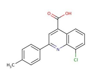 8-Chloro-2-(4-methylphenyl)quinoline-4-carboxylic acid - chemical structure image
