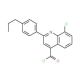 8-chloro-2-(4-propylphenyl)quinoline-4-carbonyl chloride - chemical structure image