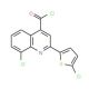 8-chloro-2-(5-chloro-2-thienyl)quinoline-4-carbonyl chloride - chemical structure image