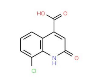8-Chloro-2-hydroxy-quinoline-4-carboxylic acid (CAS 30333-56-3) - chemical structure image