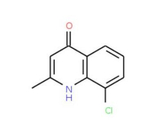 8-Chloro-2-methyl-4-quinolinol (CAS 5236-87-3) - chemical structure image