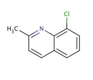 8-Chloro-2-methylquinoline (CAS 3033-82-7) - chemical structure image