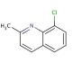 8-Chloro-2-methylquinoline (CAS 3033-82-7) - chemical structure image