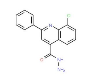 8-Chloro-2-phenylquinoline-4-carbohydrazide - chemical structure image