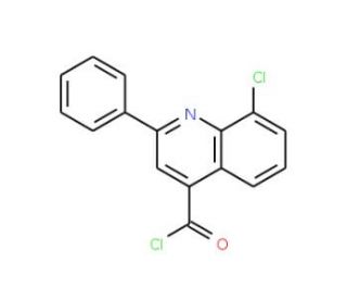 8-chloro-2-phenylquinoline-4-carbonyl chloride - chemical structure image