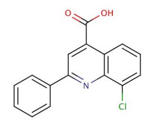 8-Chloro-2-phenylquinoline-4-carboxylic acid (CAS 181048-56-6) - chemical structure image