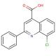 8-Chloro-2-phenylquinoline-4-carboxylic acid (CAS 181048-56-6) - chemical structure image