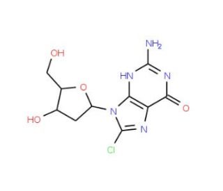 8-Chloro-2&prime;-deoxyguanosine (CAS 437715-62-3) - chemical structure image