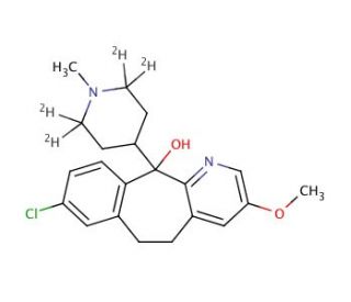 8-Chloro-3-methoxy-11-(1-methyl-4-piperidinyl)-6,11-dihydro-5H-benzo[5,6]-cyclohepta[1,2-b]pyridin-11-ol-d4 - chemical struct
