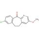 8-Chloro-3-methoxy-5,6-dihydro-11H-benzo[5,6]-cyclohepta[1,2-b]pyridin-11-one (CAS 165739-70-8) - chemical structure image