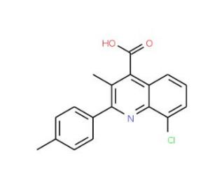 8-Chloro-3-methyl-2-(4-methylphenyl)quinoline-4-carboxylic acid - chemical structure image