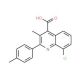 8-Chloro-3-methyl-2-(4-methylphenyl)quinoline-4-carboxylic acid - chemical structure image
