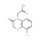 (8-Chloro-3-oxo-2,3-dihydro-benzo[1,4]oxazin-4-yl)-acetic acid - chemical structure image