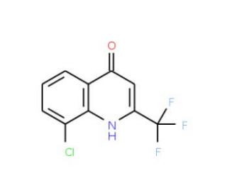 8-Chloro-4-hydroxy-2-(trifluoromethyl)quinoline (CAS 18706-22-4) - chemical structure image