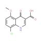 8-Chloro-4-hydroxy-5-methoxyquinoline-3-carboxylic acid (CAS 63010-42-4) - chemical structure image