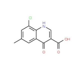 8-Chloro-4-hydroxy-6-methylquinoline-3-carboxylic acid (CAS 927800-99-5) - chemical structure image