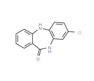 8-Chloro-5,10-dihydro-11H-dibenzo[b,e][1,4]-diazepin-11-one (CAS 50892-62-1) - chemical structure image