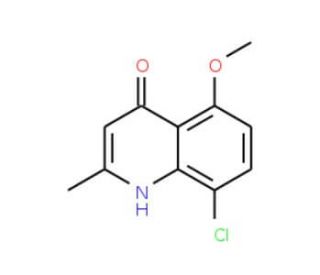 8-Chloro-5-methoxy-2-methylquinolin-4-ol (CAS 1206-62-8) - chemical structure image