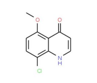 8-Chloro-5-methoxyquinolin-4-ol (CAS 63010-43-5) - chemical structure image