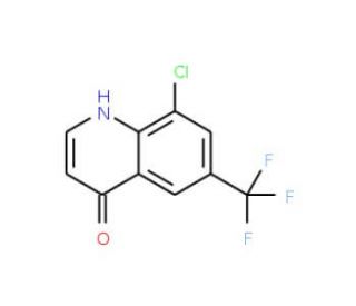 8-Chloro-6-(trifluoromethyl)-4(1H)-quinolinone - chemical structure image