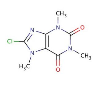 8-Chloro Caffeine - chemical structure image