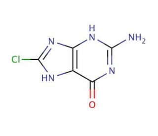 8-Chloroguanine (CAS 22052-03-5) - chemical structure image
