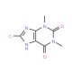 8-Chlorotheophylline (CAS 85-18-7) - chemical structure image