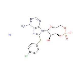 8-CPT-cAMP (CAS 93882-12-3) - chemical structure image