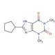 8-Cyclopentyl-1,3-dimethylxanthine (CAS 35873-49-5) - chemical structure image