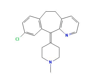 8-Dechloro-9-chloro-N-methyl desloratadine (CAS 38092-88-5) - chemical structure image