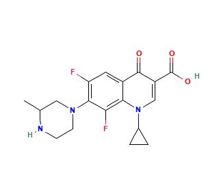 8-Demethoxy-8-fluoro gatifloxacin (CAS 103460-89-5) - chemical structure image