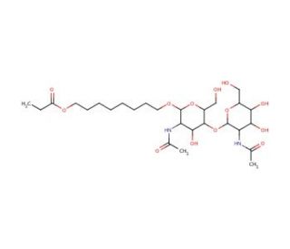 8-Ethoxycarbonyloctyl N,N&prime;-Diacetyl-&beta;-chitobioside - chemical structure image