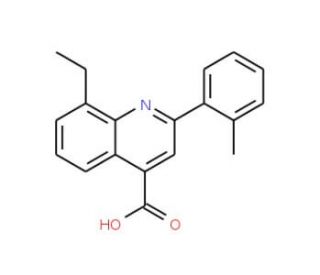 8-ethyl-2-(2-methylphenyl)quinoline-4-carboxylic acid - chemical structure image