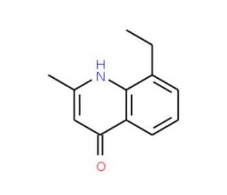 8-Ethyl-4-hydroxy-2-methylquinoline (CAS 63136-23-2) - chemical structure image