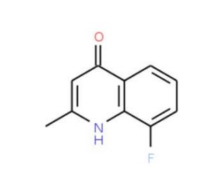8-Fluoro-4-hydroxy-2-methyl-quinoline (CAS 5288-22-2) - chemical structure image