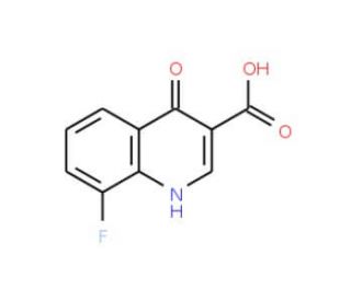 8-Fluoro-4-hydroxyquinoline-3-carboxylic acid (CAS 63010-70-8) - chemical structure image