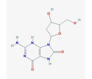8-Hydroxy-2&prime;-deoxyguanosine (CAS 88847-89-6) - chemical structure image