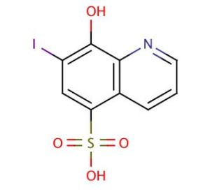 8-Hydroxy-7-iodo-5-quinolinesulfonic acid (CAS 547-91-1) - chemical structure image
