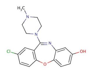 8-Hydroxy Loxapine (CAS 61443-77-4) - chemical structure image