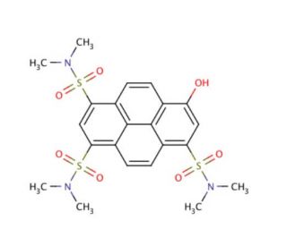 8-Hydroxy-N,N,N&prime;,N&prime;,N",N"-hexamethylpyrene-1,3,6-trisulfonamide - chemical structure image