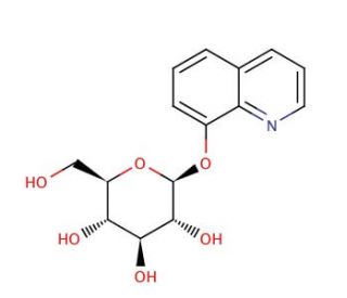 8-Hydroxyquinoline &beta;-D-glucopyranoside (CAS 29266-96-4) - chemical structure image