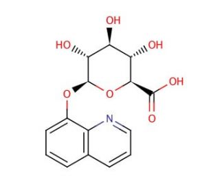 8-Hydroxyquinoline-beta-D-glucuronic acid (CAS 14683-61-5) - chemical structure image